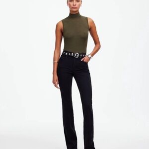 Madewell Black Kick Out Jeans
